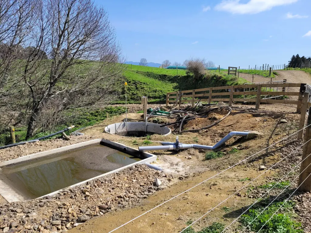 How to Stir an Effluent Bladder Tank 1 Nevada precast conrete sand trap and sump for a bladder tank effluent system