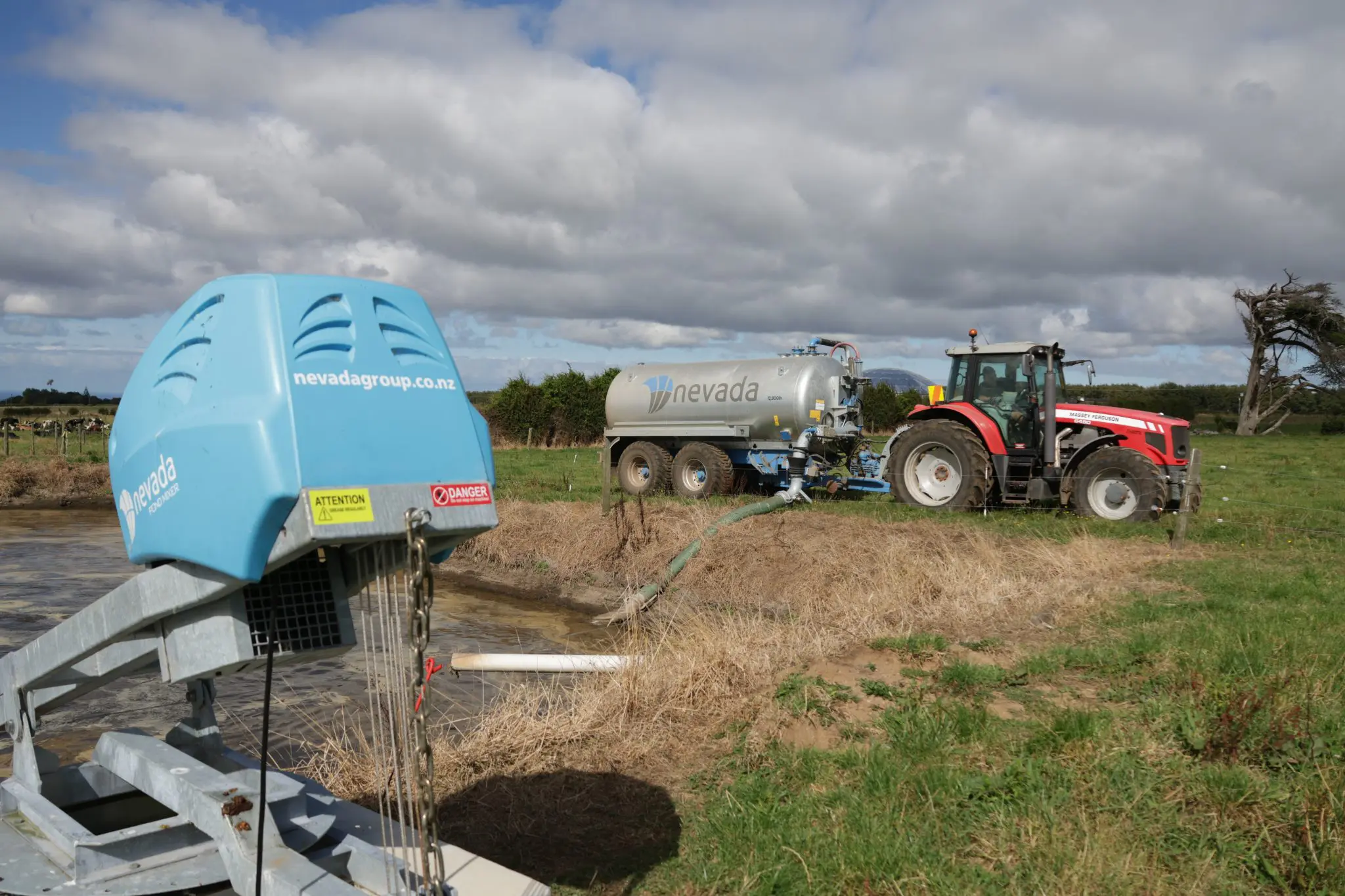 dairy effluent Slurry Tanker - electric Pond Stirrer