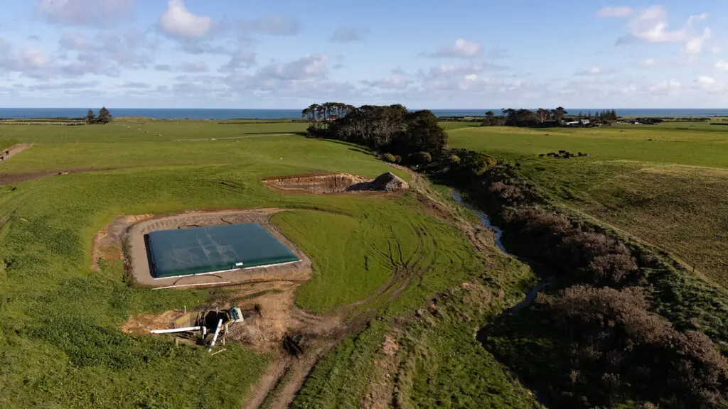 Best Set Up for a Sump 2 Nevada Bladder Tank drone shot showing sump