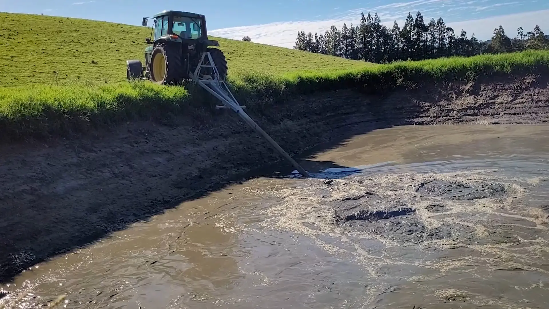 Nevada PTO Stirrer in Effluent Pond