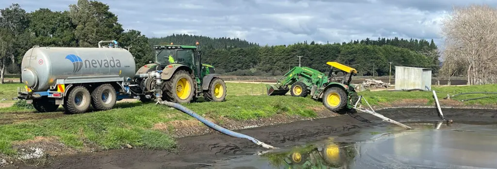 Why PTO Stirrers are a Contractor's Best Friend 4 PTO stirrer and slurry tanker at effluent pond