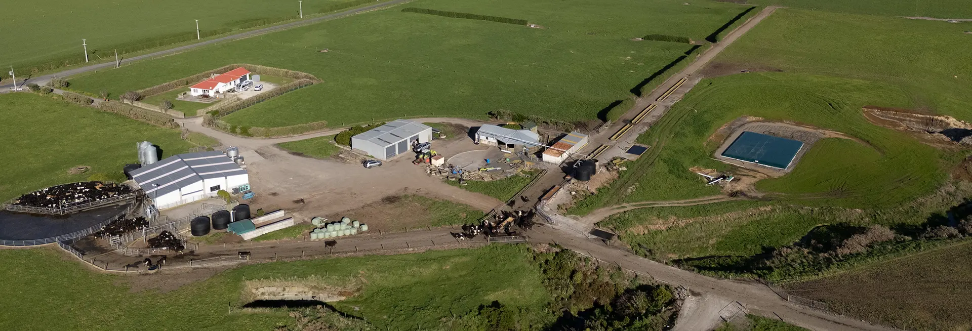 Nevada Hero Submersible Pumps, farm from the air