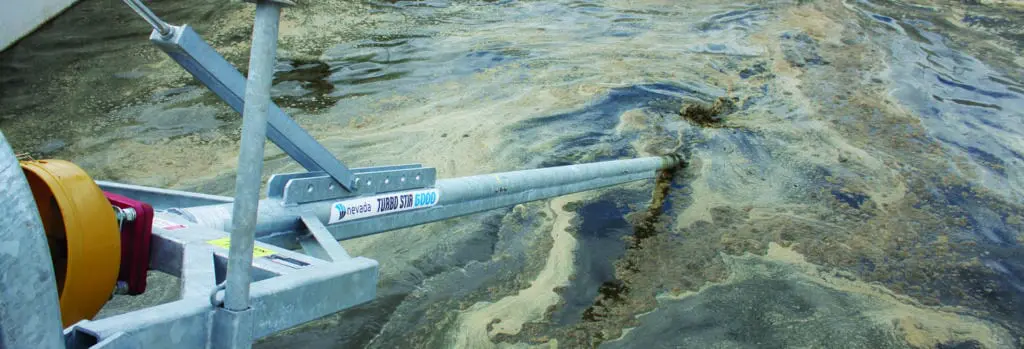 What Size Pond Stirrer do I Need? 9 Nevada PTO Stirrer in an effluent concrete tank