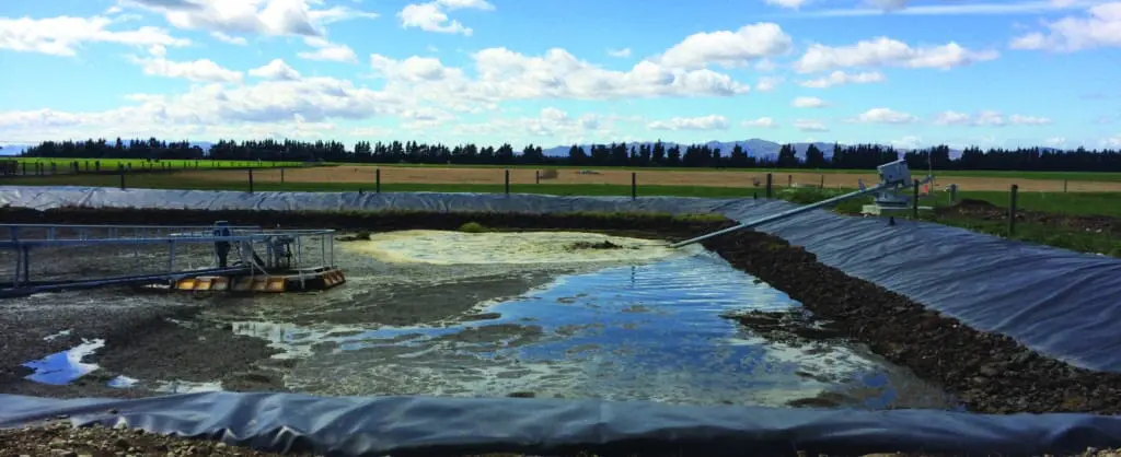 How to Control Effluent Pond Odour 3 Effluent pond with an Nevada Electric Stirrer