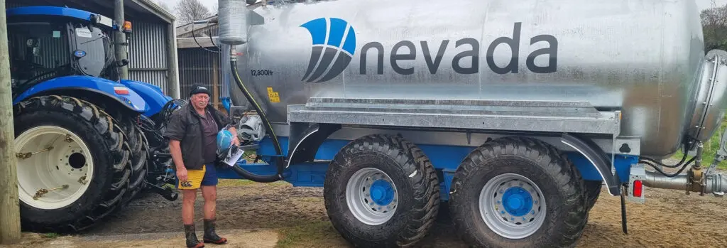 Malcolm Found the Perfect Match 5 Malcolm standing proudly with his Nevada 12,800L Tandem Slurry Tanker
