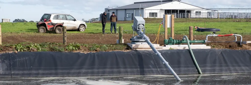 New Effluent System Opportunity For Waimacher Farms 11 Aaron Waite checking out his new Dairy Effluent System designed and installed by Nevada in South Taranaki