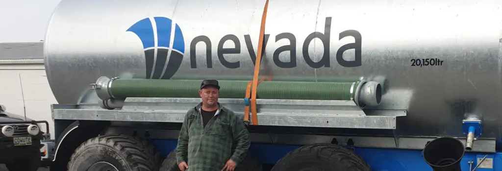 Why Arthur Wants A Second Slurry Tanker! 7 Arthur standing proudly in front of his Nevada Slurry Tanker