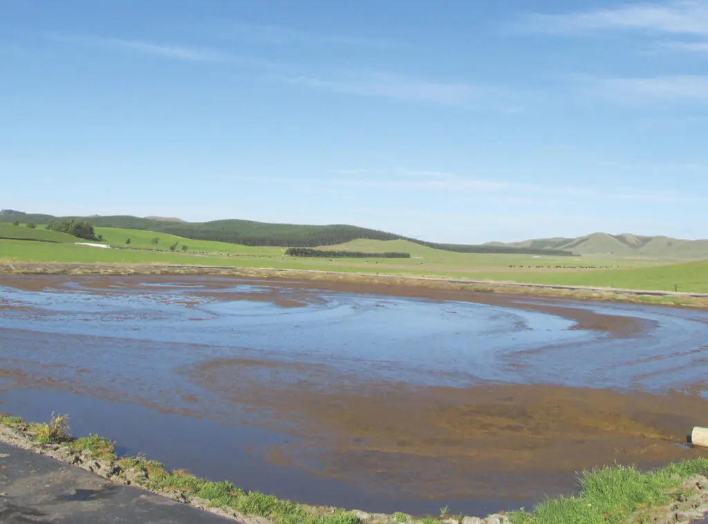 PTO Pond Stirrer: Marc's Skepticism Was Overturned 2 Effluent pond after stirring with a Nevada PTO Stirrer