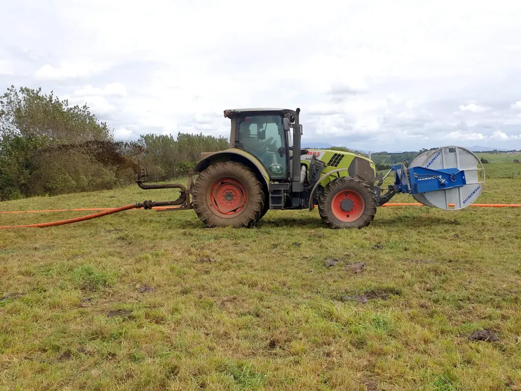 Managing Effluent Over Winter Wet Weather Seasons 3 Nevada Drag Hose System 3PL RainWave and Hose Reeler Setup