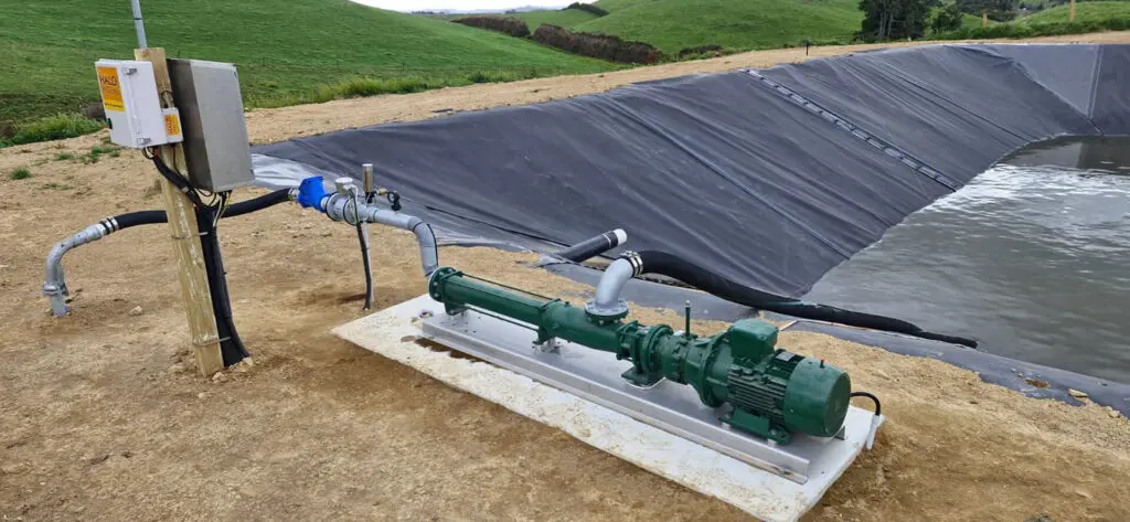 Advice on Choosing the Right Effluent Pump 1 Nevada PC Pump Lined Pond Installation