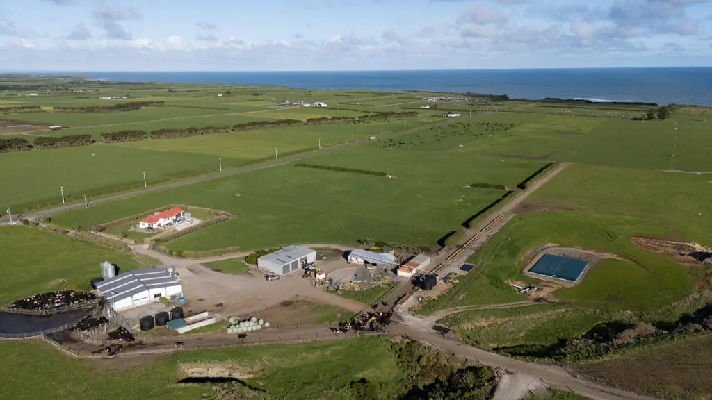 Planning a New Cow Shed? 1 drone shot of NZ dairy farm