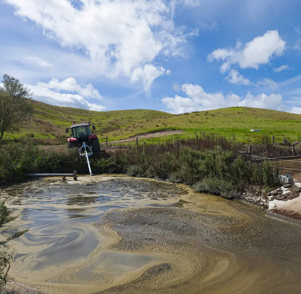 Nevada TurboStir PTO Effluent Pond Stirrer in Action