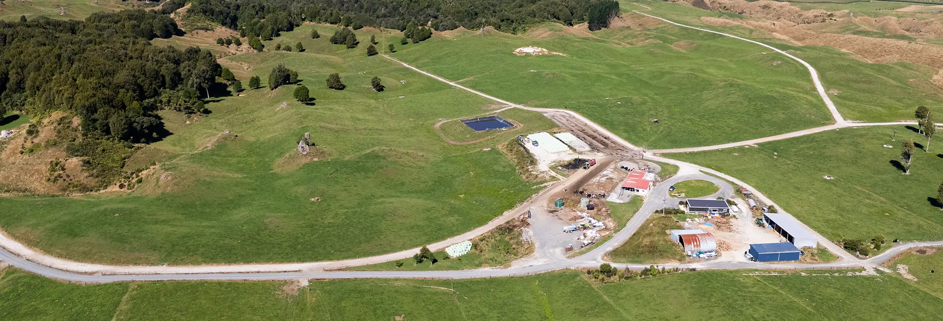 On Farm Success Stories Liz Hodsgons farm from the air