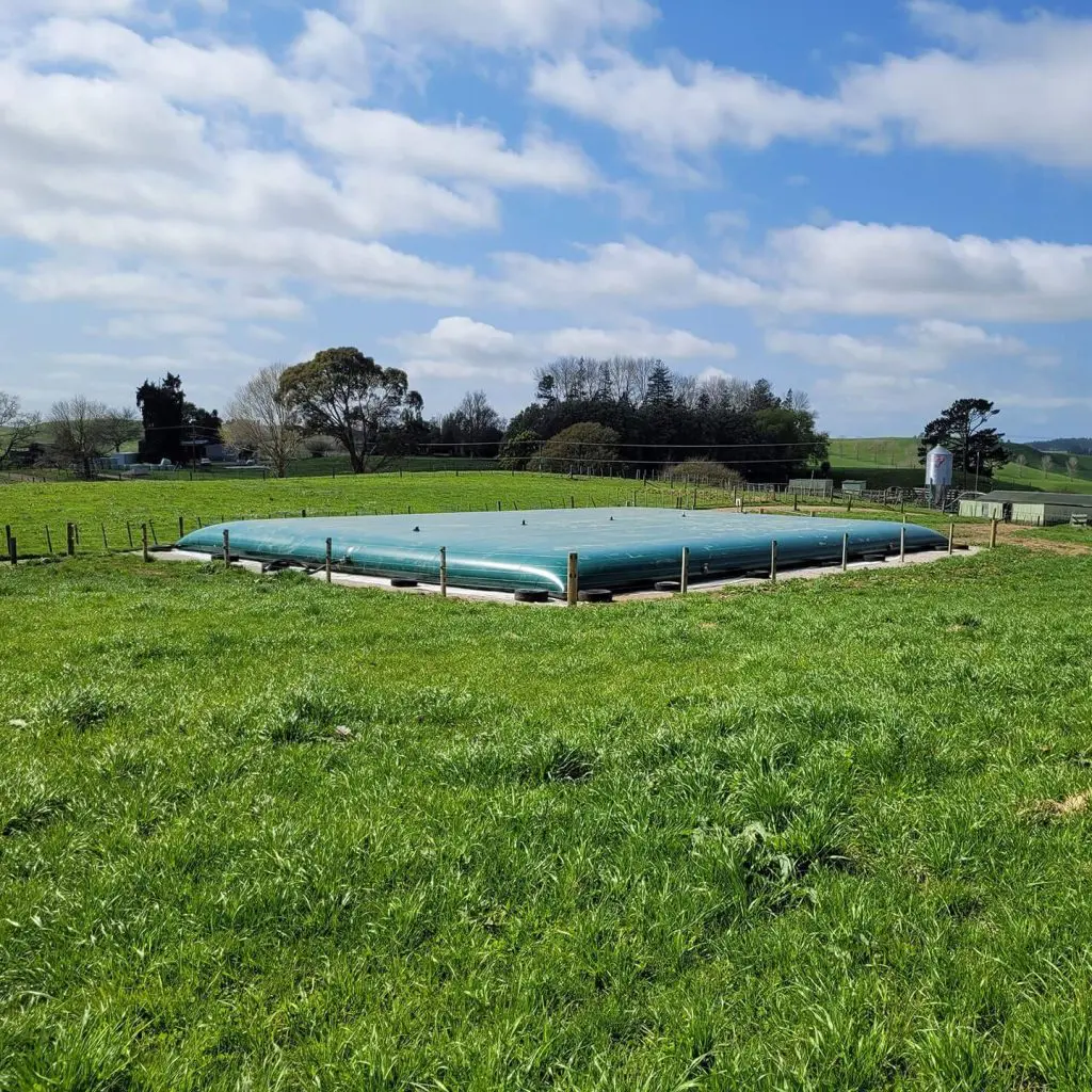 What Type of Effluent Storage is Best? 10 Nevada Bladder Tank on farm
