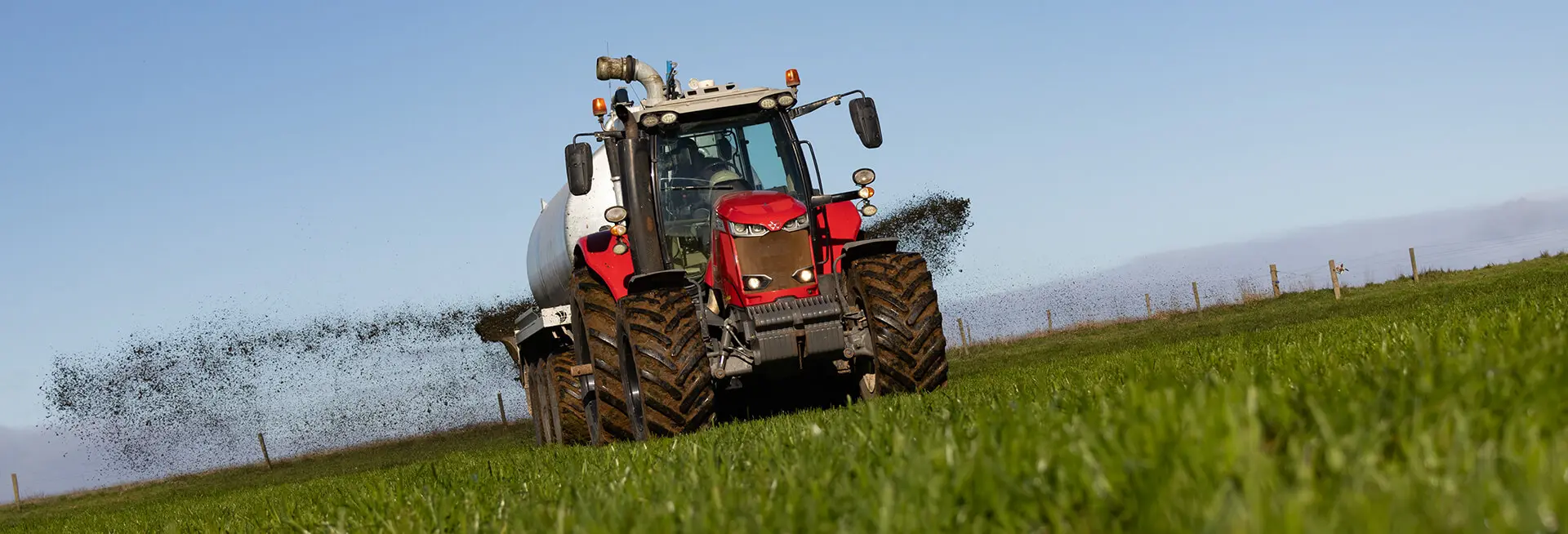 Nevada Tridem Slurry Tanker Spreading effluent in Tasmania Hero