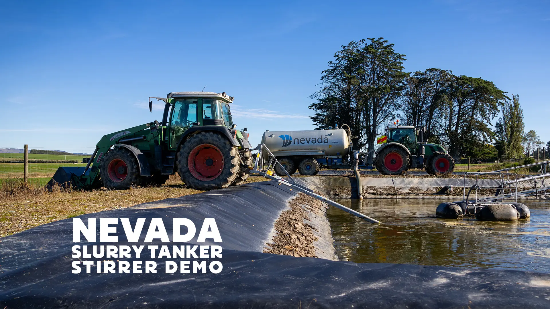 Nevada Slurry Tanker and PTO Stirrer working together
