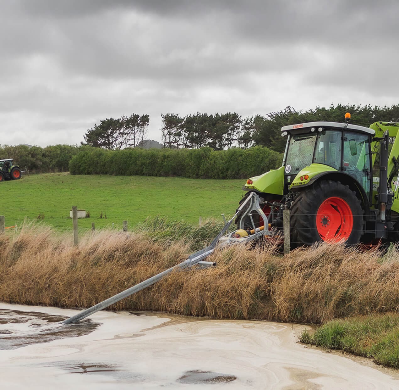 Nevada TurboStir PTO Effluent Pond Stirrer in Action