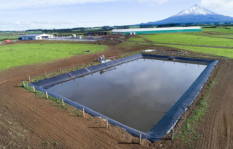 Nevada HDPE lined dairy effluent pond