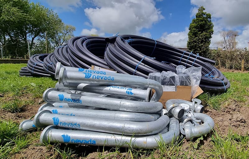 Nevada Hydrants and Pipes ready for Install